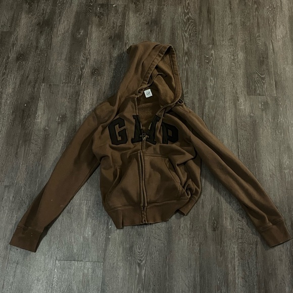 GAP Zip-Up Hoodie (Brown & Black) - Picture 2 of 2